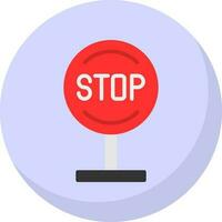 Stop Vector Icon Design