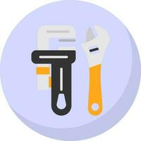 Pipe wrench Vector Icon Design