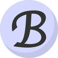 Letter B Vector Icon Design