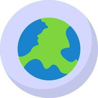 Earth Globe Vector Icon Design