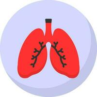 diseño de icono de vector de pulmones