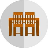 Dining Table Vector Icon Design