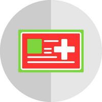 médico tarjeta vector icono diseño