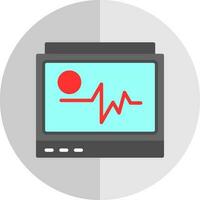 Ecg monitor Vector Icon Design