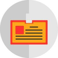 Identification card Vector Icon Design