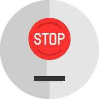 Stop Vector Icon Design