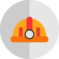 Torch helmet Vector Icon Design