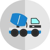 Cemment truck Vector Icon Design