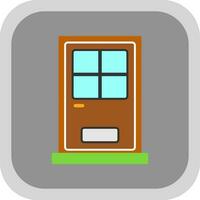 Front Door Vector Icon Design