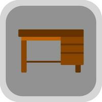 Office Table Vector Icon Design