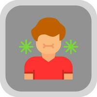 Sick Person Vector Icon Design