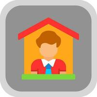 Stay at home Vector Icon Design