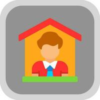 Stay at home Vector Icon Design