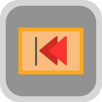 Backward Vector Icon Design