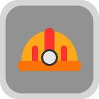 Torch helmet Vector Icon Design