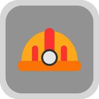 Torch helmet Vector Icon Design