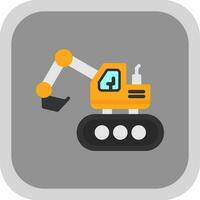 Escavator Vector Icon Design