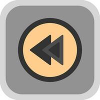 Rewind Vector Icon Design