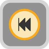 Rewind Button Vector Icon Design