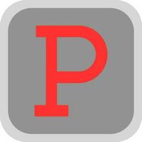 Letter P Vector Icon Design