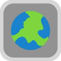 Earth Globe Vector Icon Design