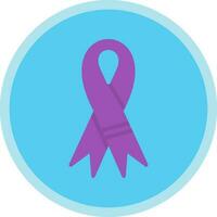 Purple ribbon Vector Icon Design