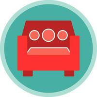 Single Seat Sofa Vector Icon Design