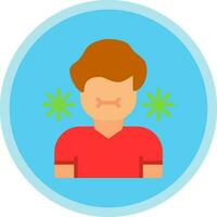 Sick Person Vector Icon Design