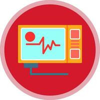 Ecg reading Vector Icon Design