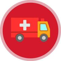 Ambulance Vector Icon Design