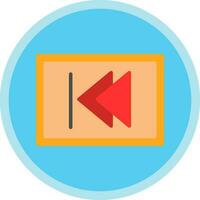 Backward Vector Icon Design