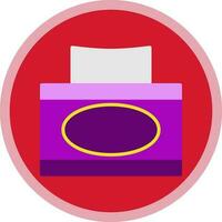 Tissue box Vector Icon Design
