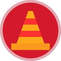 Traffic cone Vector Icon Design