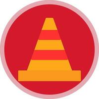 Traffic cone Vector Icon Design