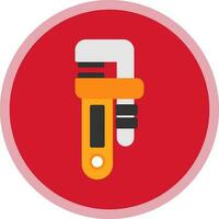 Pipe wrench Vector Icon Design