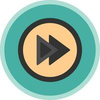 Fast Forward Vector Icon Design