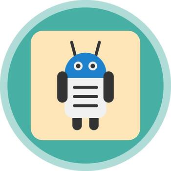 androide personaje vector icono diseño