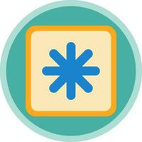 Asterisk Vector Icon Design