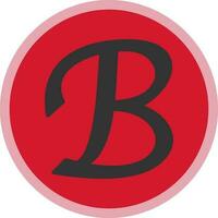 Letter B Vector Icon Design