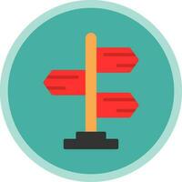 Signpost Vector Icon Design