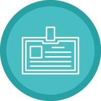 Identification card Vector Icon Design