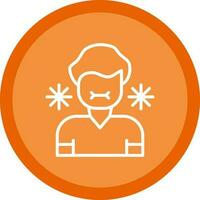 Sick Person Vector Icon Design