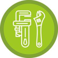 Pipe wrench Vector Icon Design