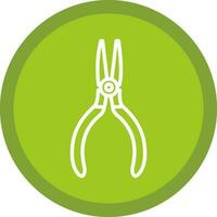 Needle nose pliers Vector Icon Design