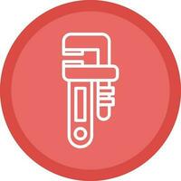 Pipe wrench Vector Icon Design