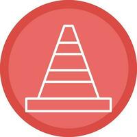 Traffic cone Vector Icon Design