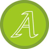 Letter A Vector Icon Design