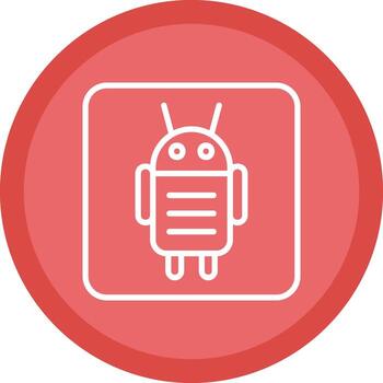 androide personaje vector icono diseño