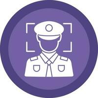 Face recognition Vector Icon Design