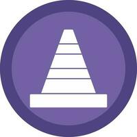 Traffic cone Vector Icon Design